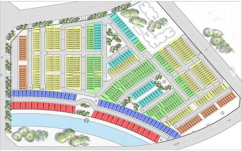 Mặt bằng phân lô điển hình khu dân cư Belhomes Hải Phòng