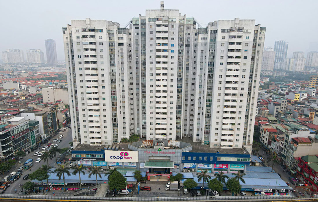Toàn cảnh Khu nhà ở Bắc Hà, quận Hà Đông