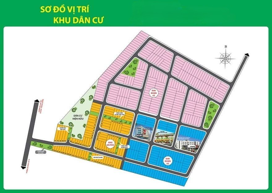 Mặt bằng điển hình căn hộ 2 phòng ngủ An Nhiên Garden