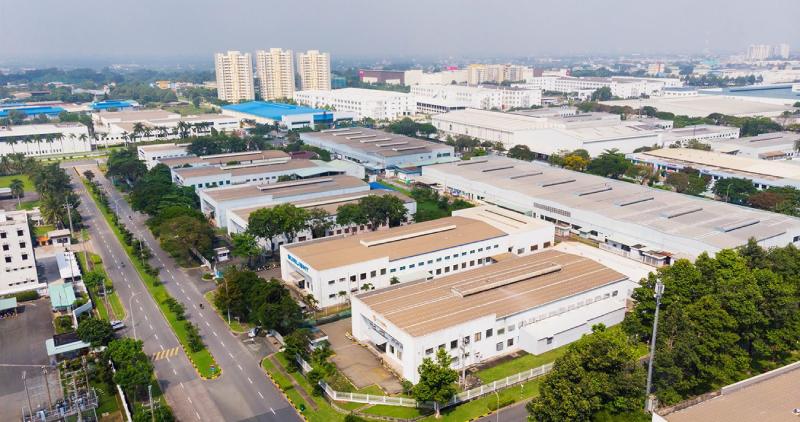 Phối cảnh Khu đô thị mới VSIP Hải Phòng với khu vui chơi và tiện ích