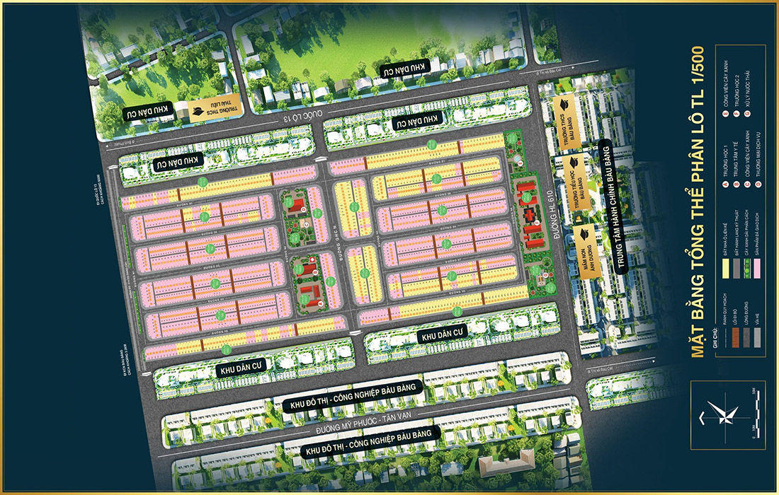 Đường nội khu đã hoàn thiện tại Nam An New City