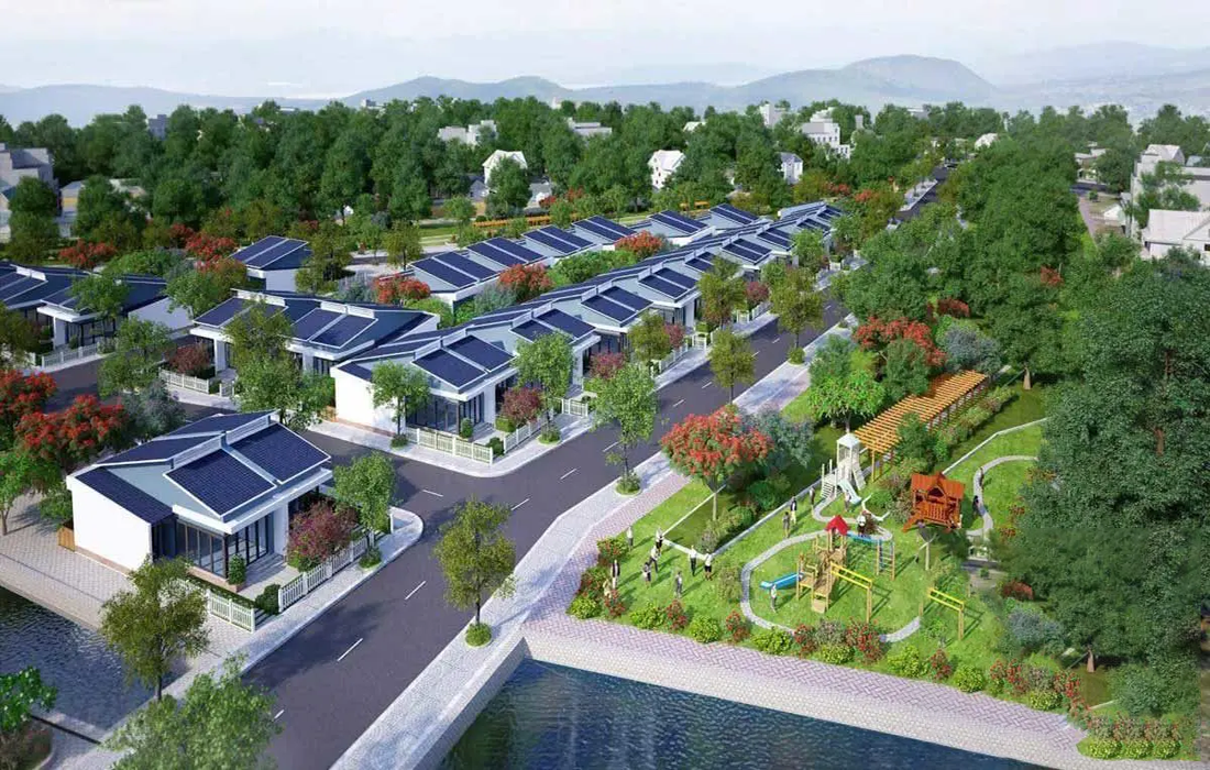 Quy hoạch đường bàn cờ tại KDC Tân Hòa