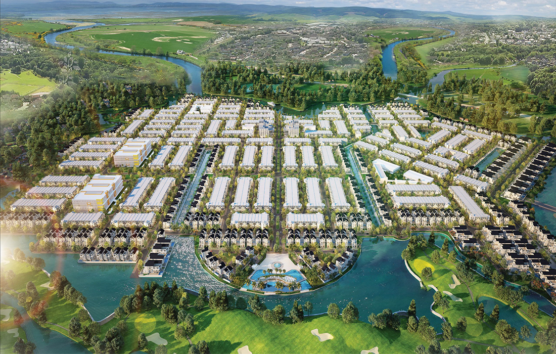 Phối cảnh Khu nhà phố liền kề Biên Hòa City