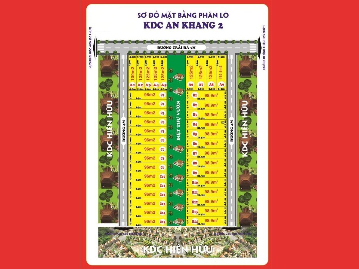 Sơ đồ tổng thể KDC An Khang 2