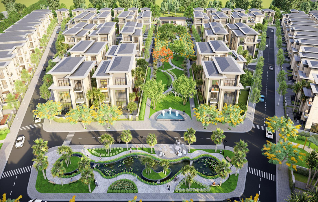 Không gian sống tại Làng chuyên gia Sunflower