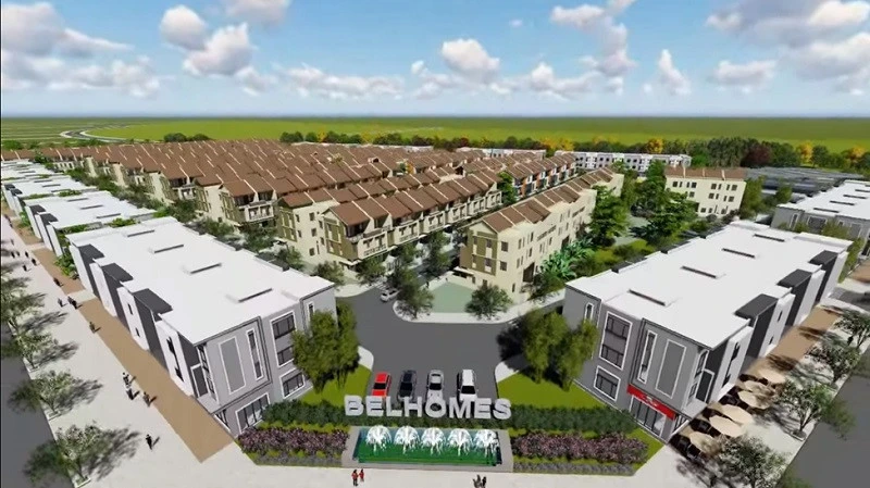 Tổng quan khu dân cư Belhomes Hải Phòng từ trên cao