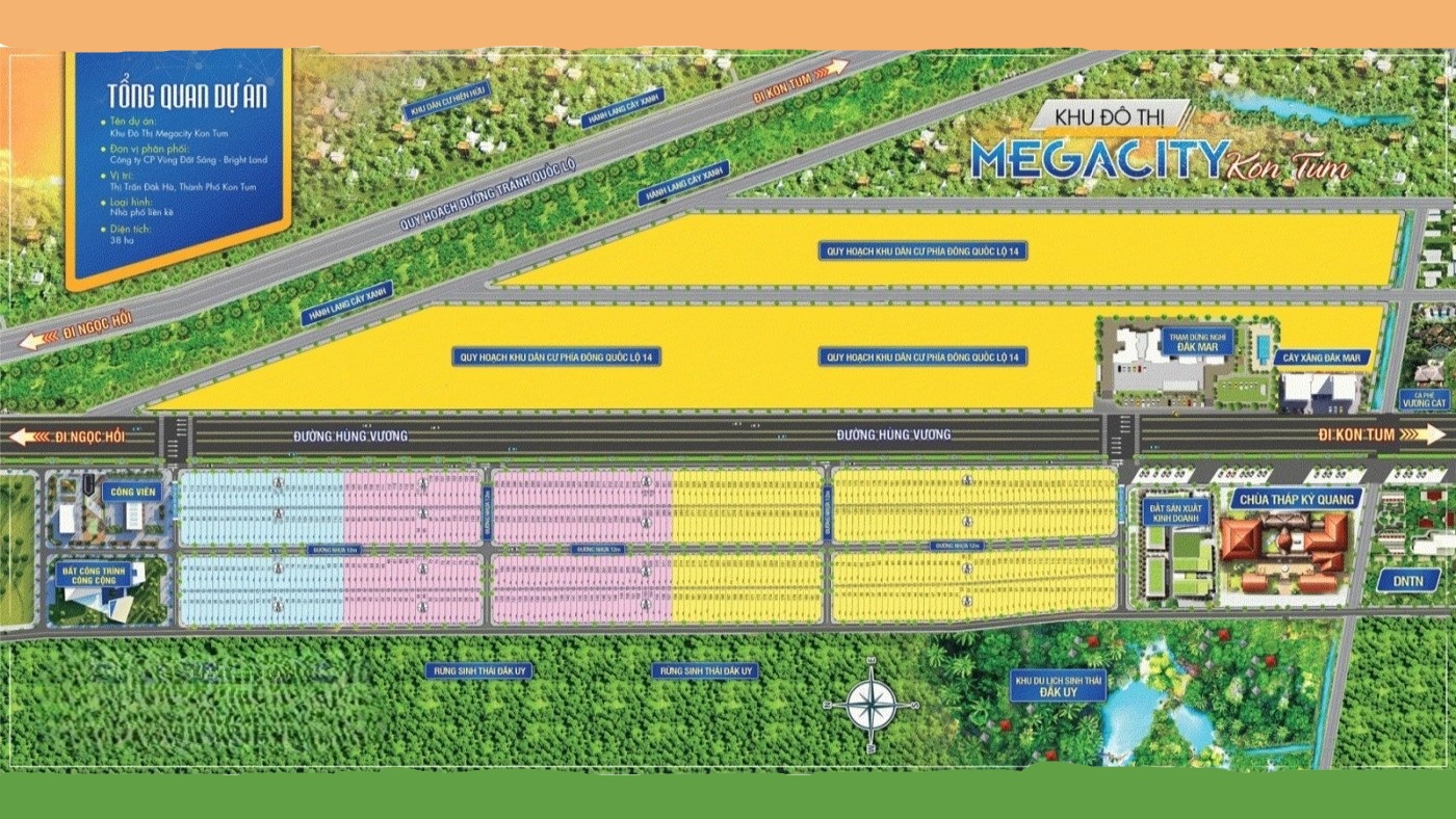 Phối cảnh tiện ích công viên nội khu Mega City Kon Tum