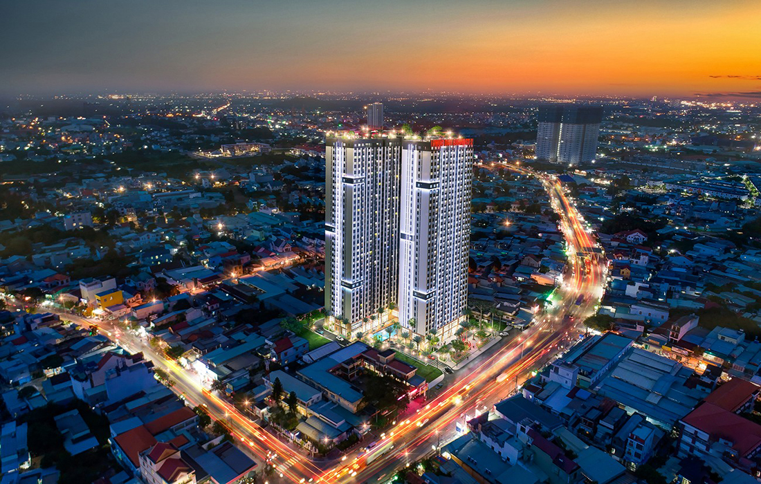 Toàn cảnh Chung cư Diamond Connect, Dĩ An