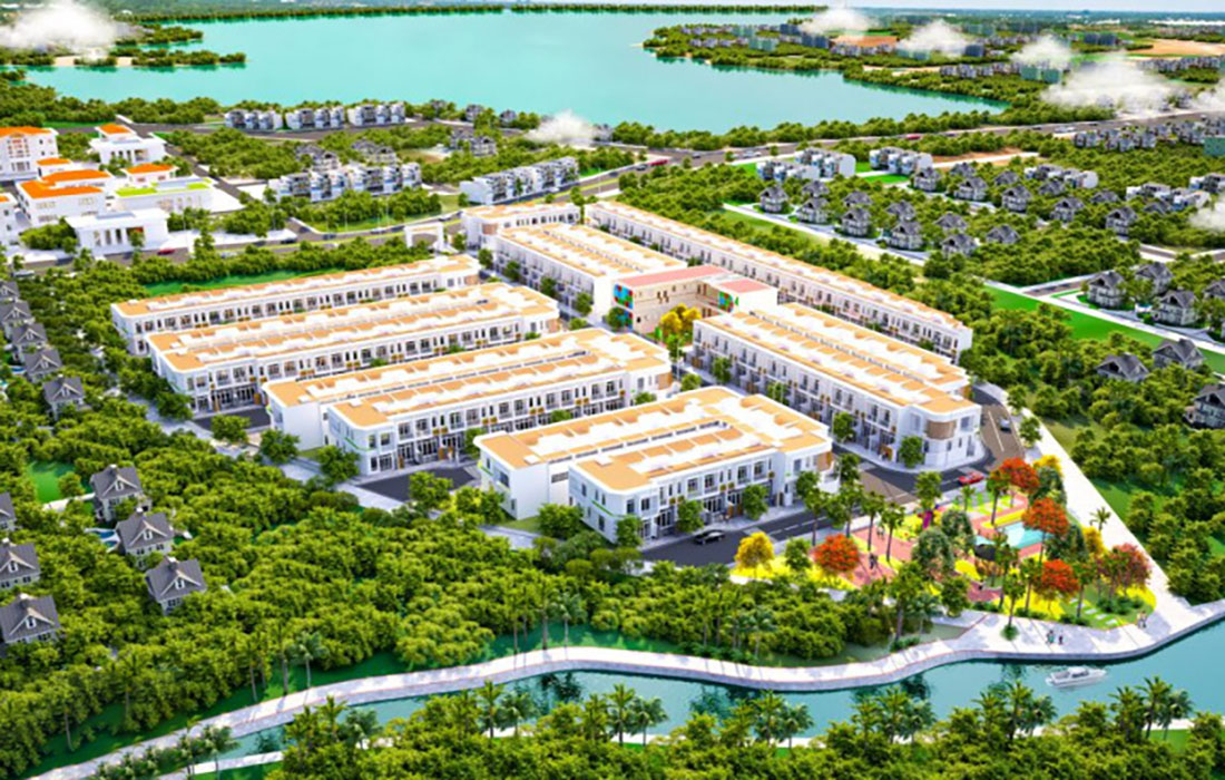Mặt tiền nhà phố liền kề tại Lakeview Bình Dương