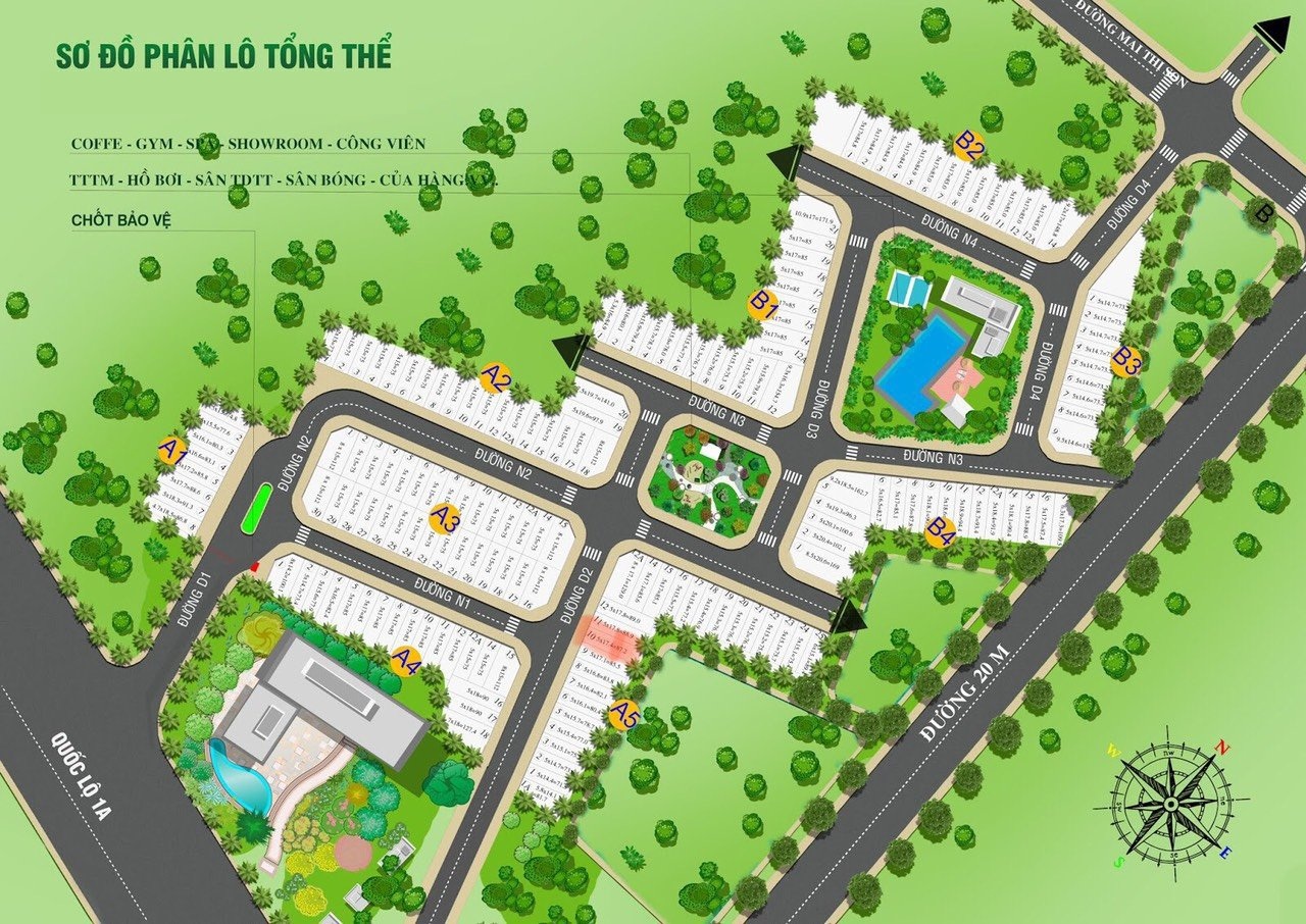 Sơ đồ mặt bằng tổng thể Long Phú Residence