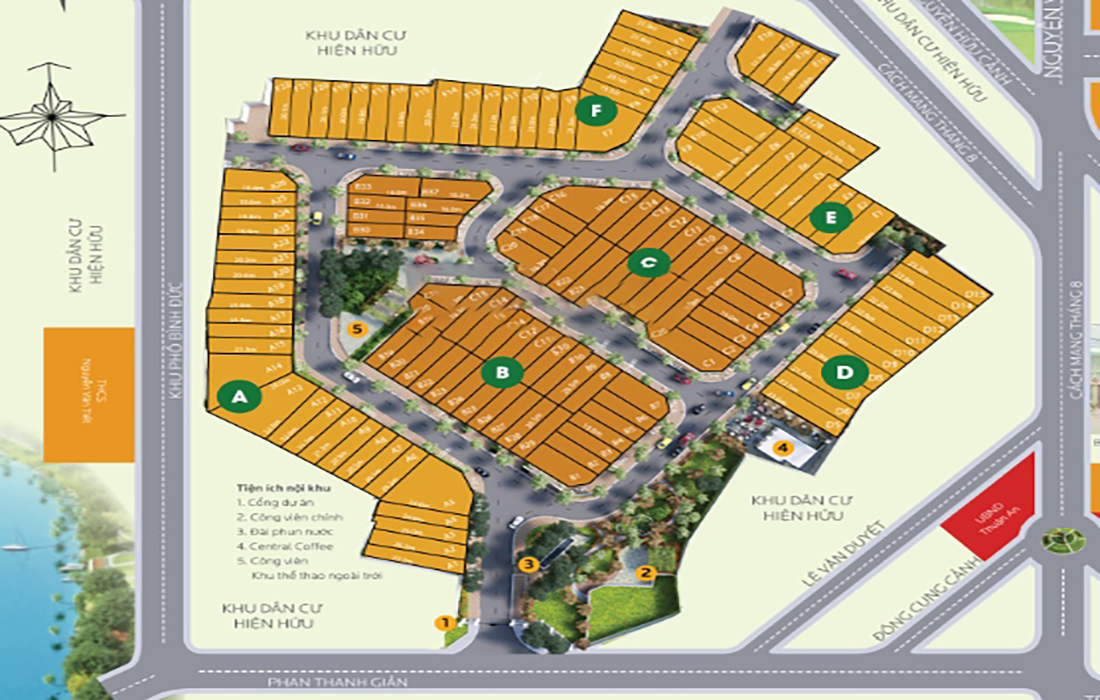 Mặt bằng điển hình căn hộ Central Garden 2 phòng ngủ