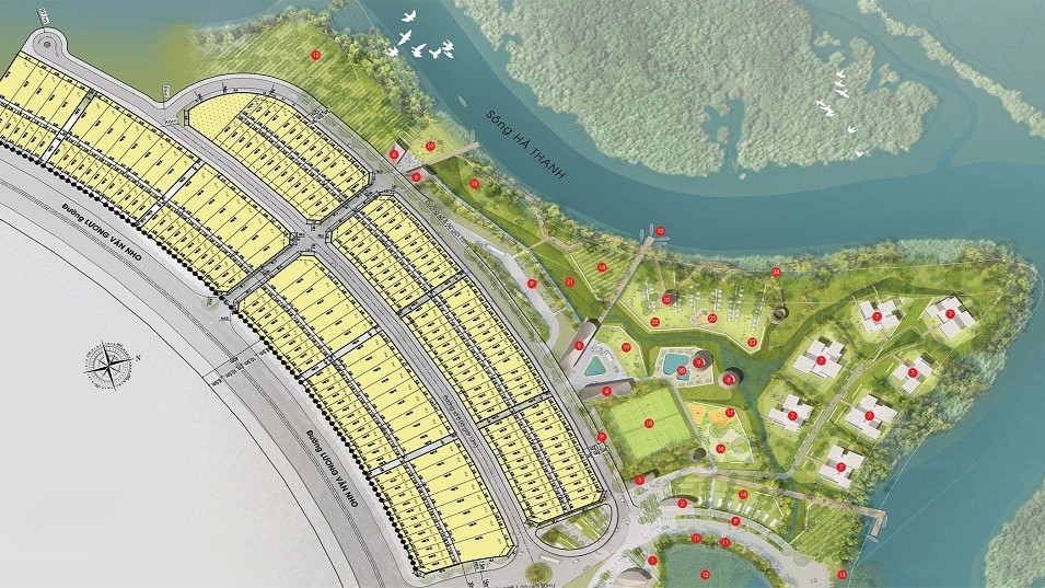 Mặt bằng phân lô dự án La Maison De Cần Giờ
