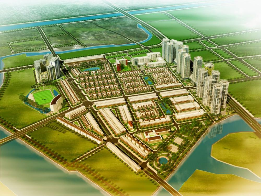 Sơ đồ mặt bằng tổng thể dự án Him Lam Long An với các phân khu rõ ràng