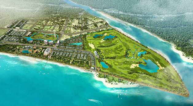 Phố đi bộ và quảng trường FLC Lux City Sầm Sơn về đêm