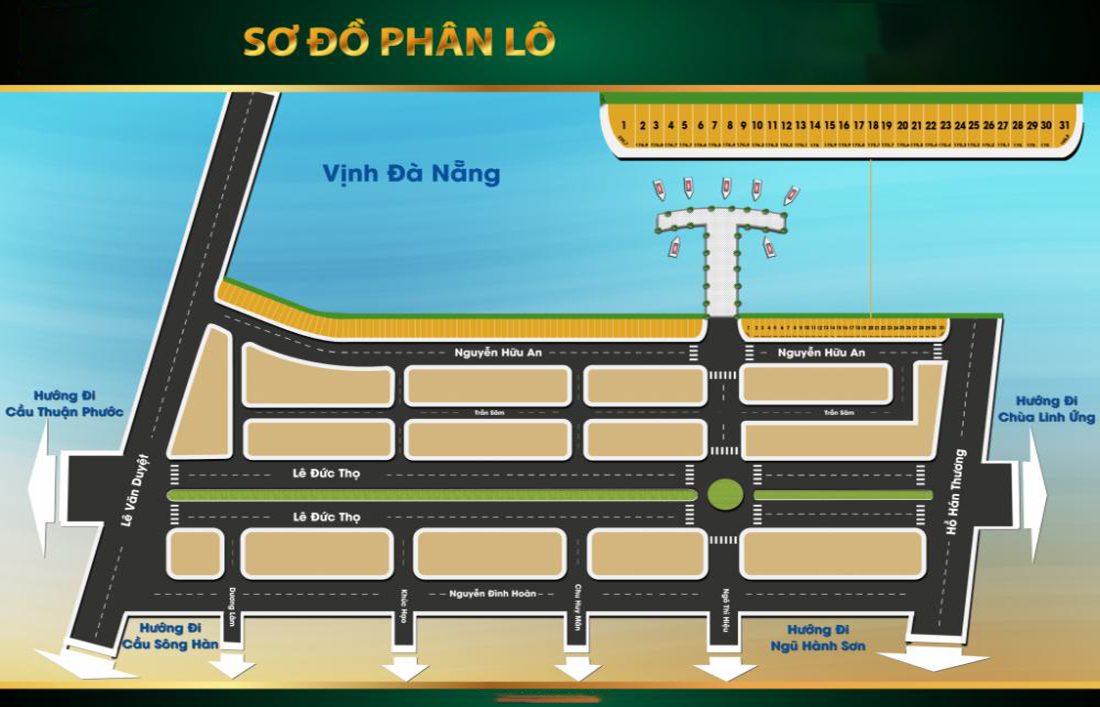 Sơ đồ phân lô dự án Habour Ville