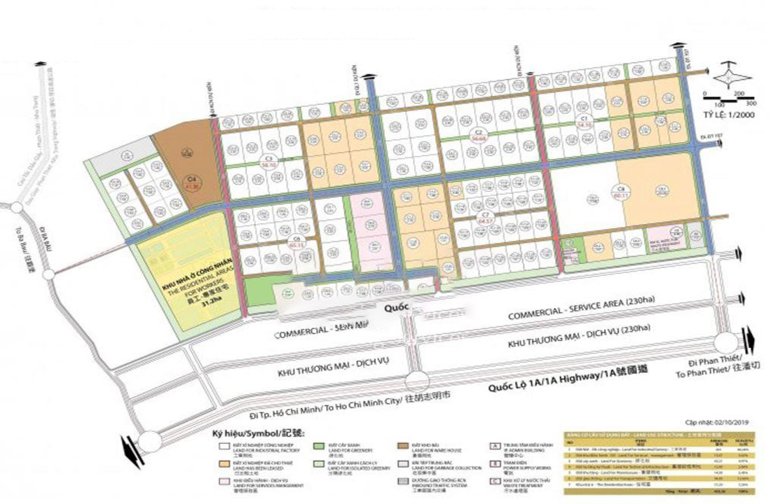 Sơ đồ phân lô chi tiết Hàm Kiệm City