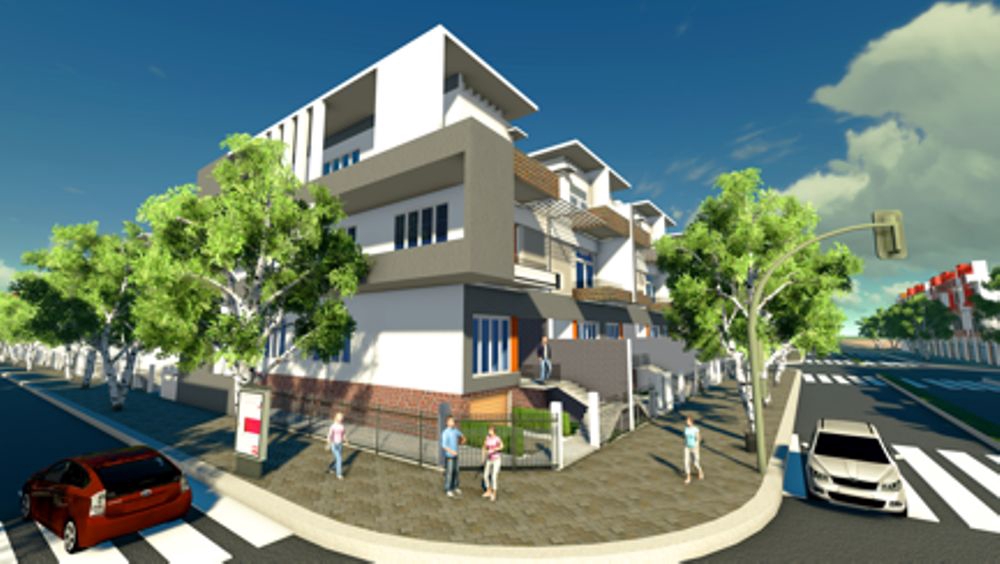 Phối cảnh tổng thể Khu dân cư Đức Hòa Residence
