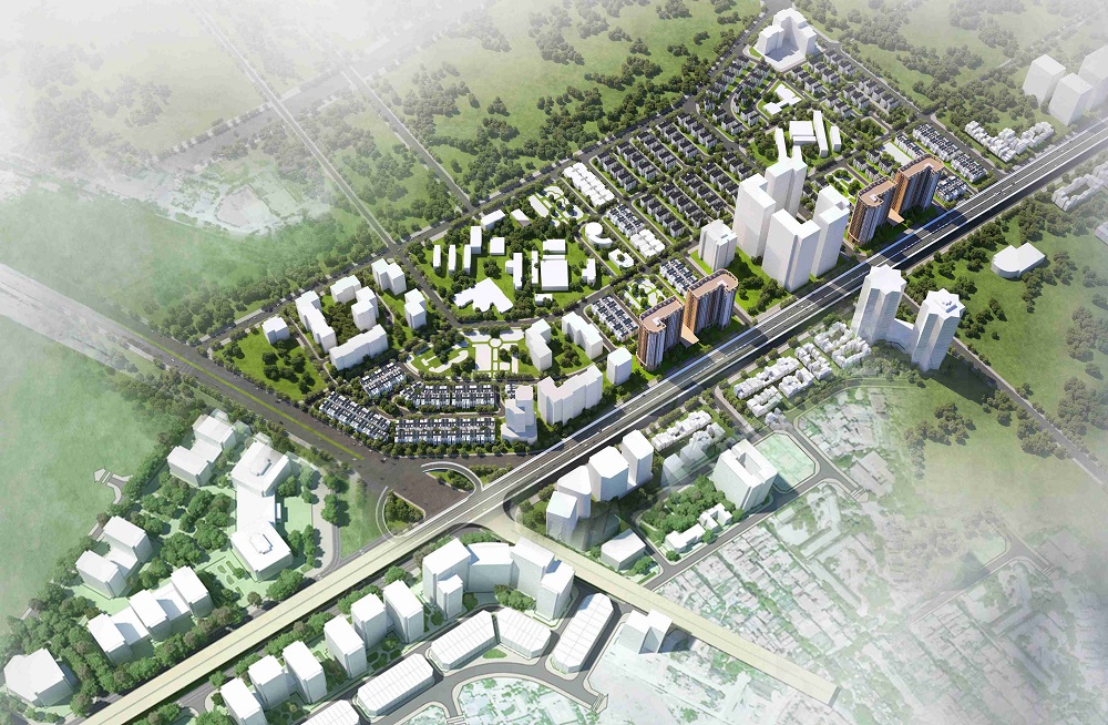Phối cảnh Khu đô thị Tây Nam Kim Giang hiện đại