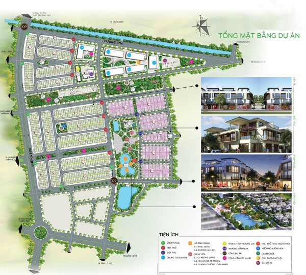 Sơ đồ quy hoạch tổng thể Khu đô thị mới Phố Nối House