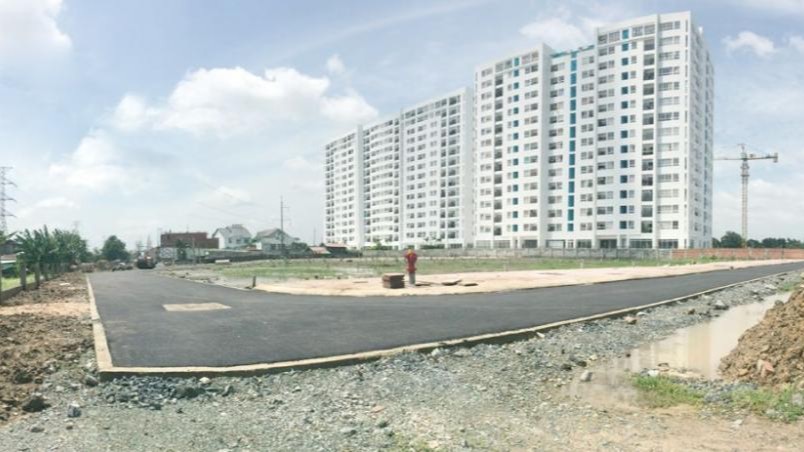 Hạ tầng đường nhựa tại dự án TĐV Linh Đông