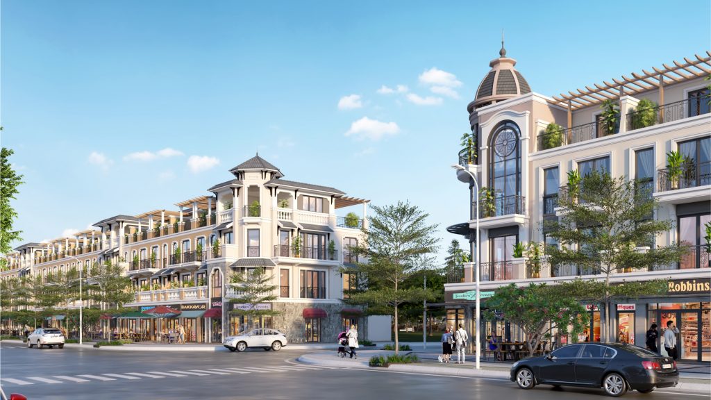 Phối cảnh nhà phố thương mại Imperia Grand Plaza Đức Hòa