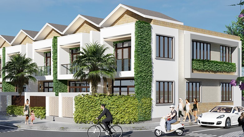 Tổng quan dự án Riverside City Long An từ trên cao