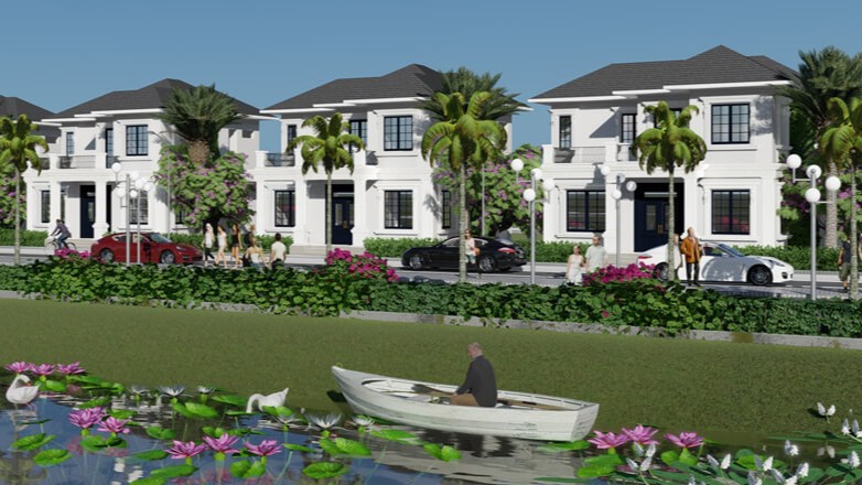 Phối cảnh Khu đô thị mới Riverside City Long An