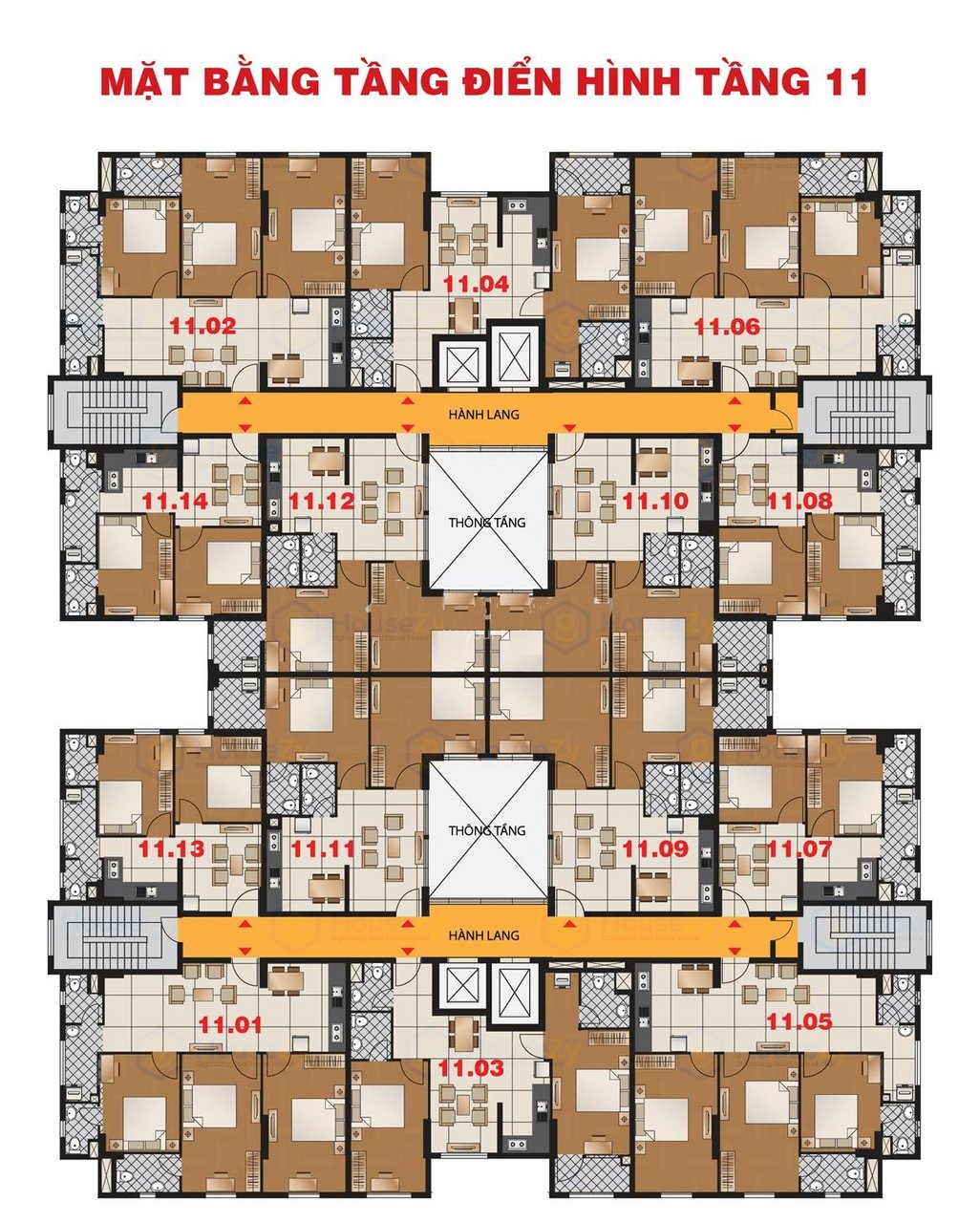 Mặt bằng tổng thể Căn hộ Mỹ Long
