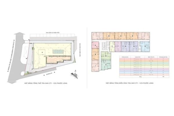 Mặt bằng tầng điển hình CT1 Riverside Luxury Nha Trang