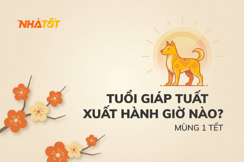 Tuổi Giáp Tuất xuất hành giờ nào tốt trong ngày mùng 1 Tết? xem giờ xuất hành cho tuổi Giáp Tuất vào mùng 1 Tết, theo quan niệm phong thủy nhằm cầu may mắn và thuận lợi đầu năm.