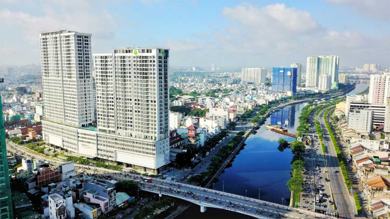 RiverGate Residence nằm trong danh sách chung cư Quận 4 tọa lạc ngay mặt tiền Bến Vân Đồn