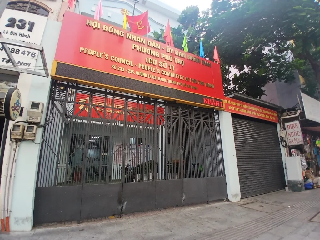 UBND phường Phú Thọ ở đâu? Cập nhật sau sáp nhập UBND phường Phú Thọ TPHCM