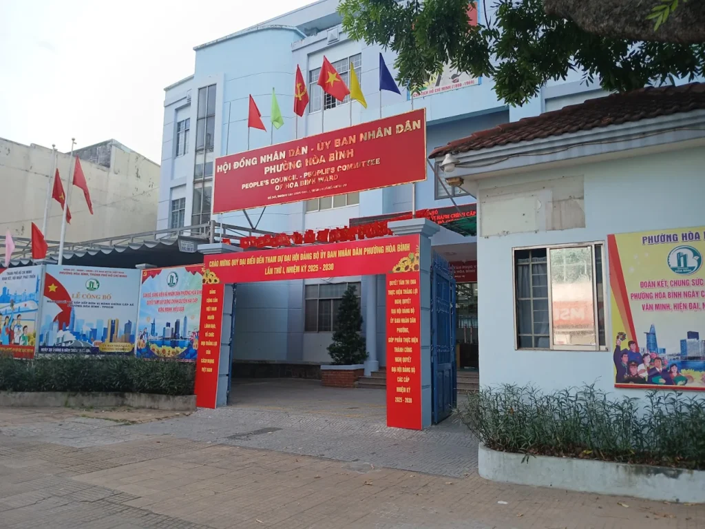 UBND phường Hòa Bình ở đâu? Cập nhật sau sáp nhập UBND phường Hòa Bình TPHCM
