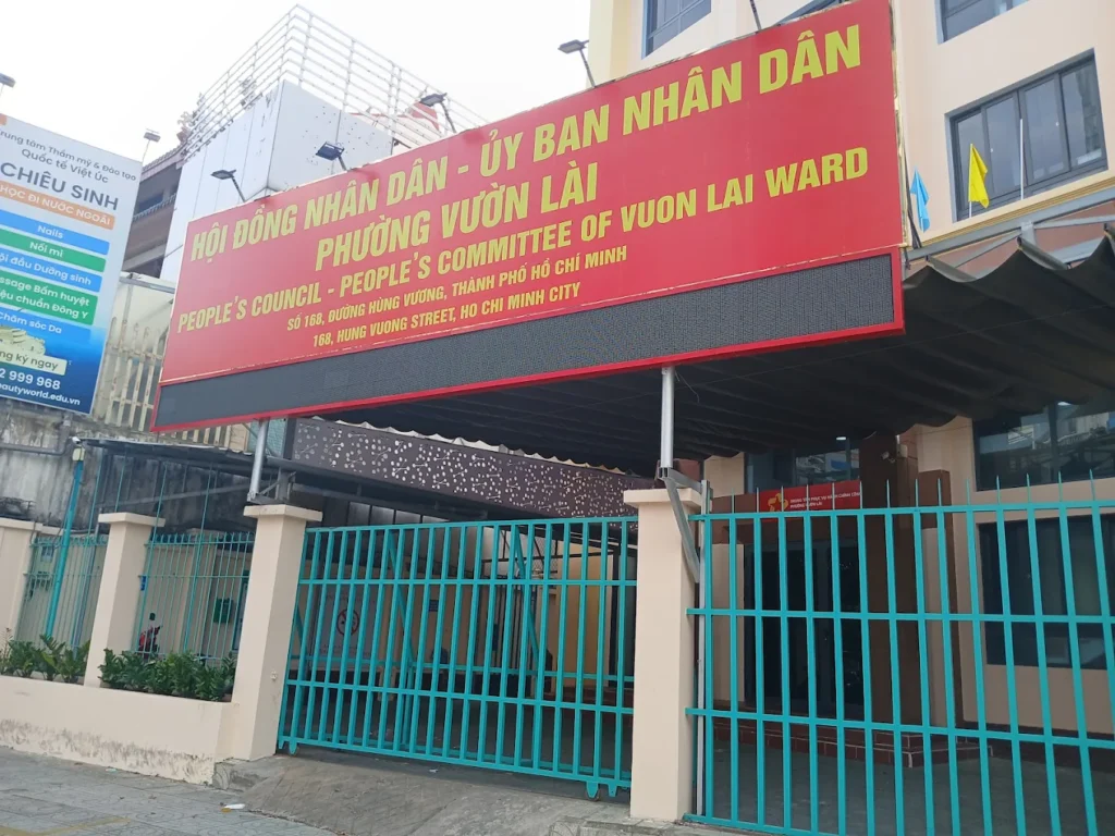 UBND phường Vườn Lài TPHCM