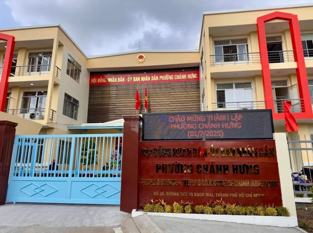 UBND phường Chánh Hưng ở đâu? Cập nhật sau sáp nhập UBND phường Chánh Hưng TPHCM