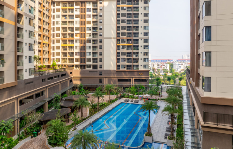 Thiết kế hồ bơi của Akari City