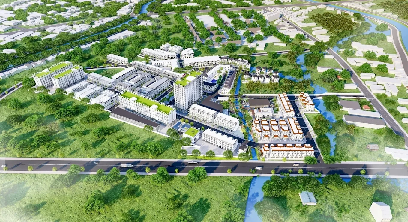 Phối cảnh tổng thể dự án An Phú Eco City Cần Thơ