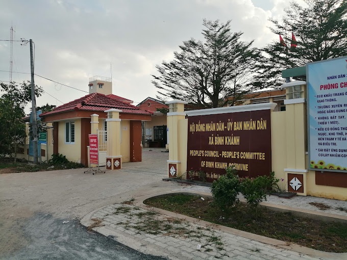 vị trí trụ sở UBND xã Bình Khánh