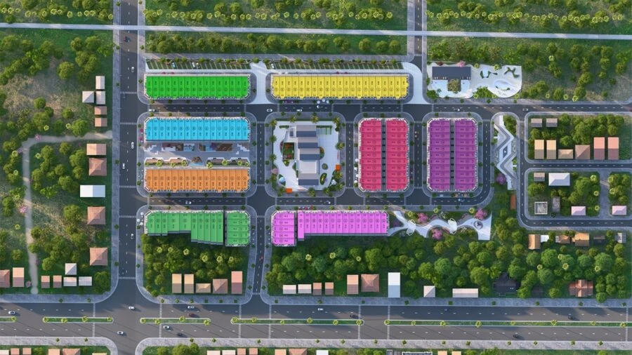 Sơ đồ mặt bằng chi tiết dự án Khang Phát Diamond Central