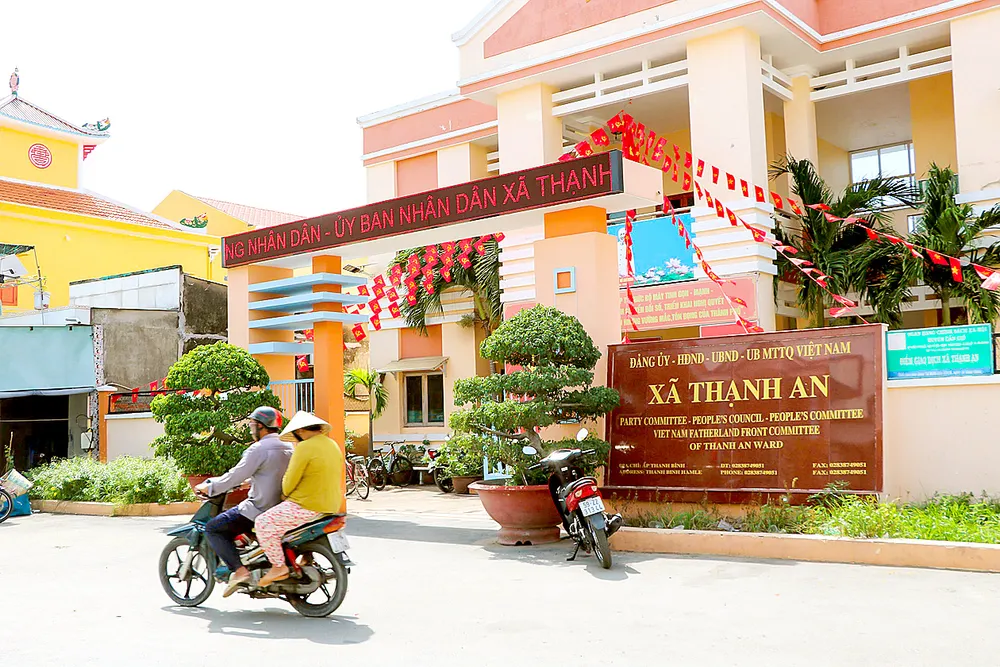Trụ sở UBND xã Thạnh An mới cập nhật sau sáp nhập