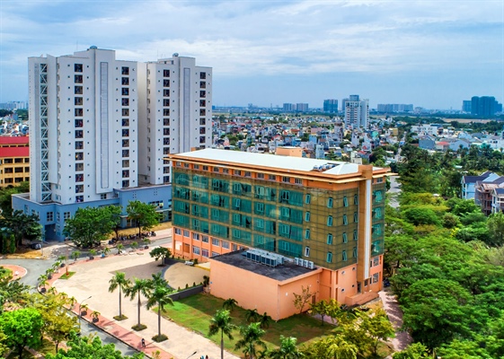 Khuôn viên và giảng đường Trường Đại học Văn hóa TPHCM với cơ sở vật chất khang trang