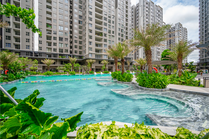 Hồ bơi tiêu chuẩn tại chung cư Wesgate An Gia