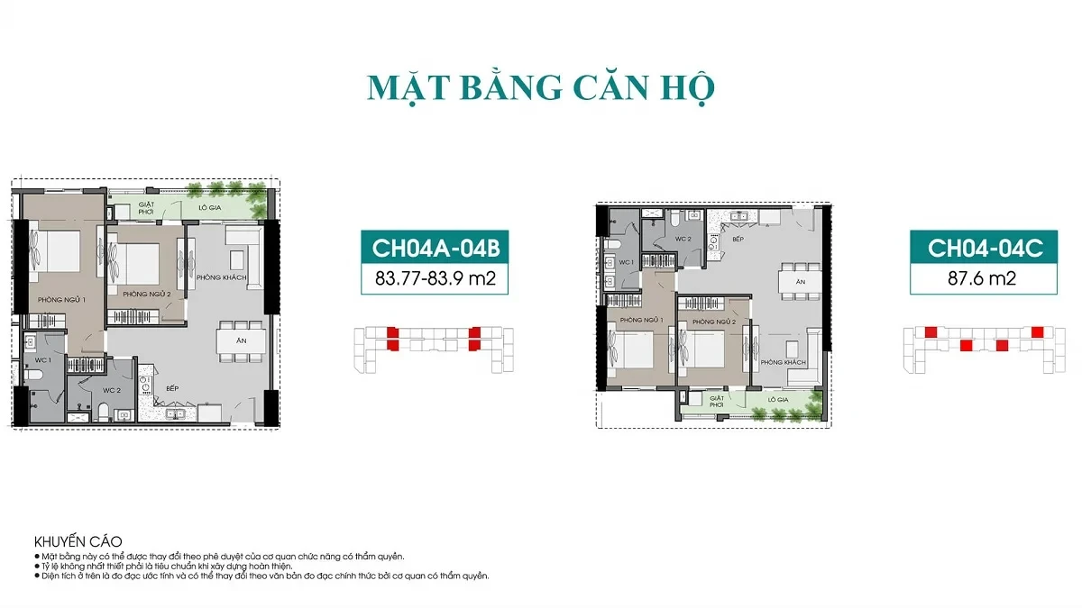 Sơ đồ mặt bằng điển hình dự án Seaview Chí Linh