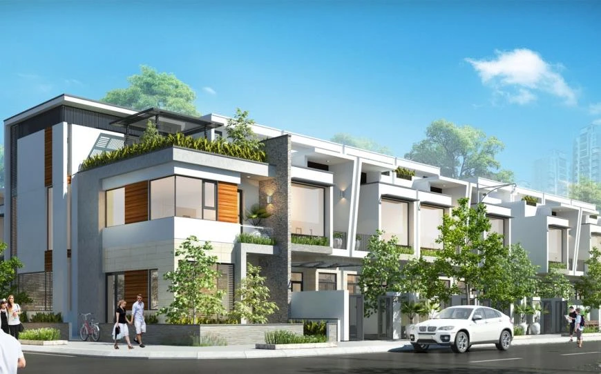 Kiến trúc shophouse Homeland Central Park sang trọng