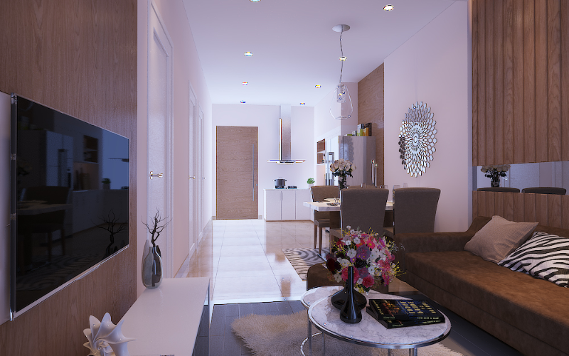 Thiết kế nội thất tinh tế bên trong căn hộ Prosper Plaza