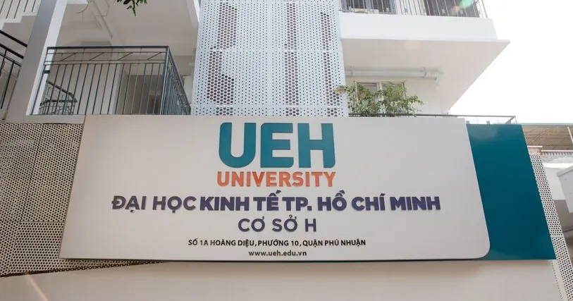 Khuôn viên Trường Đại học Kinh tế TP.HCM cơ sở Phú Nhuận trong danh sách các trường đại học ở Phú Nhuận