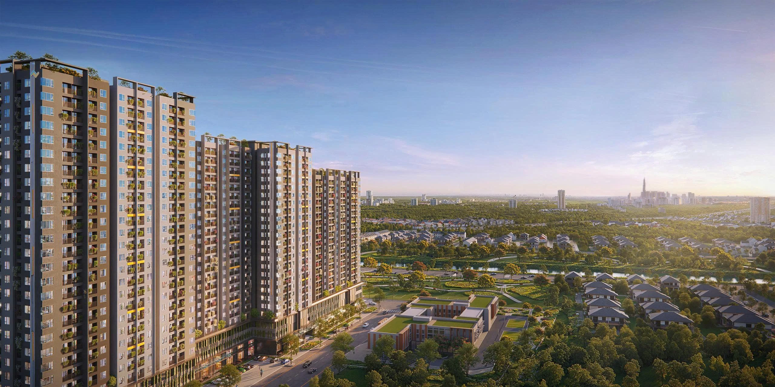Phối cảnh dự án The Win City Đức Hòa Long An