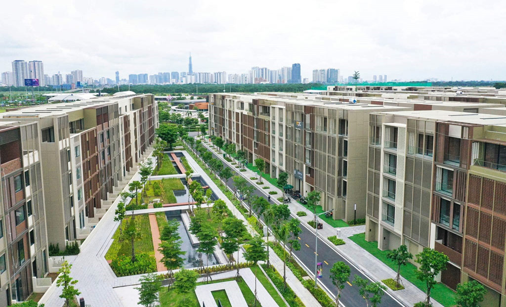 Thiết kế phòng khách căn hộ mẫu sang trọng thuộc review The Global City Quận 2