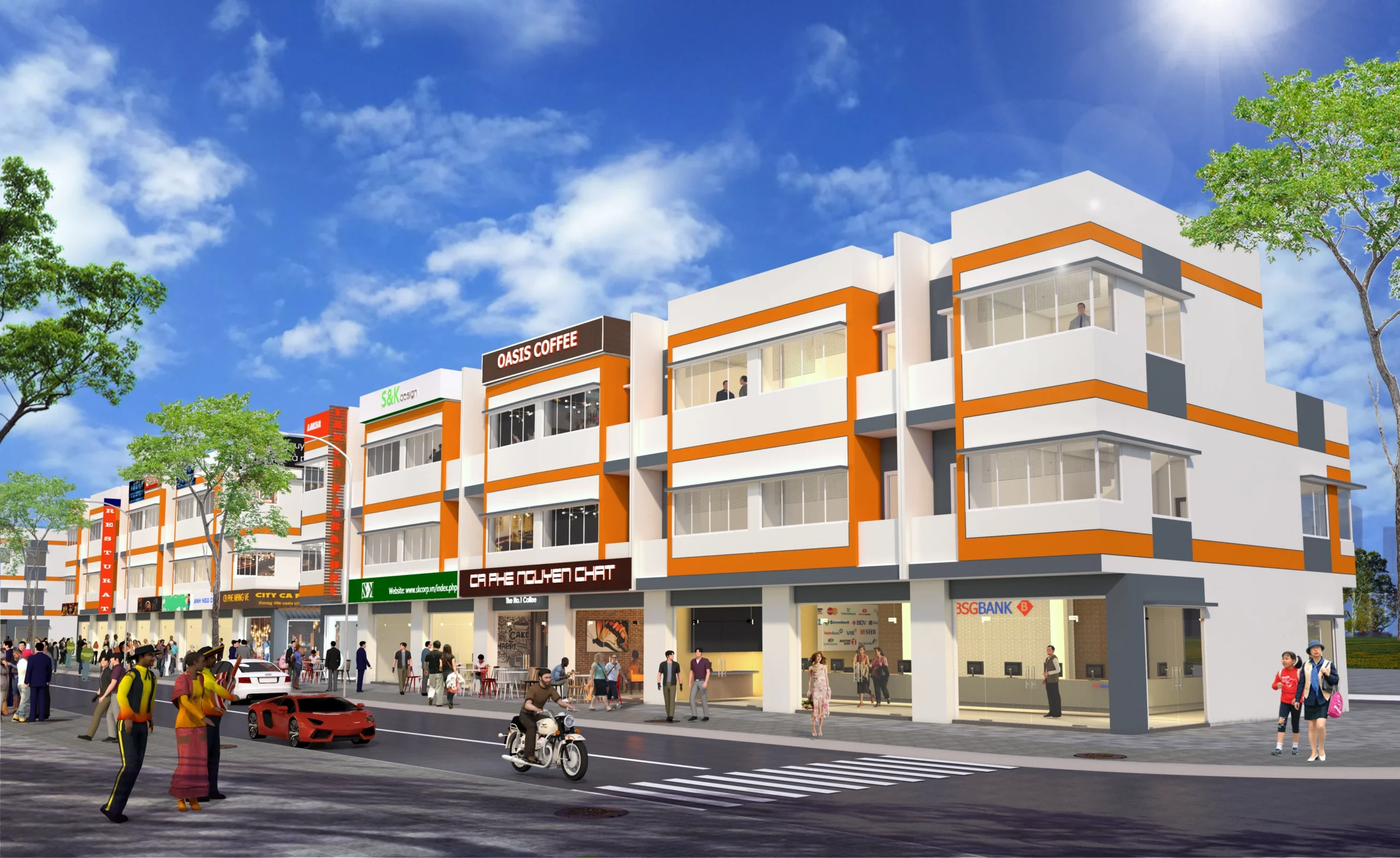 Phối cảnh tổng thể dự án Oasis City Bình Dương