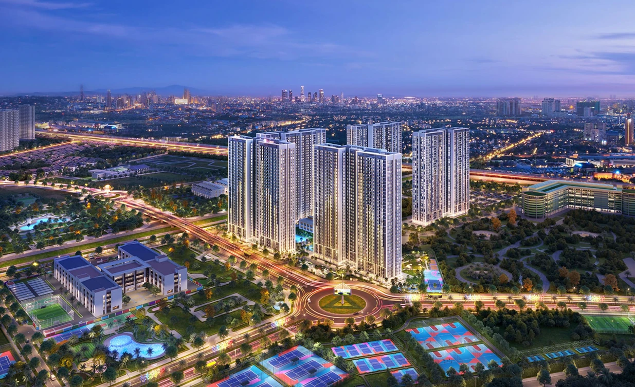 Phối cảnh tổng thể dự án Imperia Sola Park Tây Mỗ